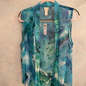 Chico's vest size 2 blues